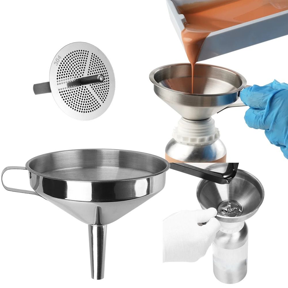 Dosing Funnel Ring - Roestvrijstalen trechter met brede opening en