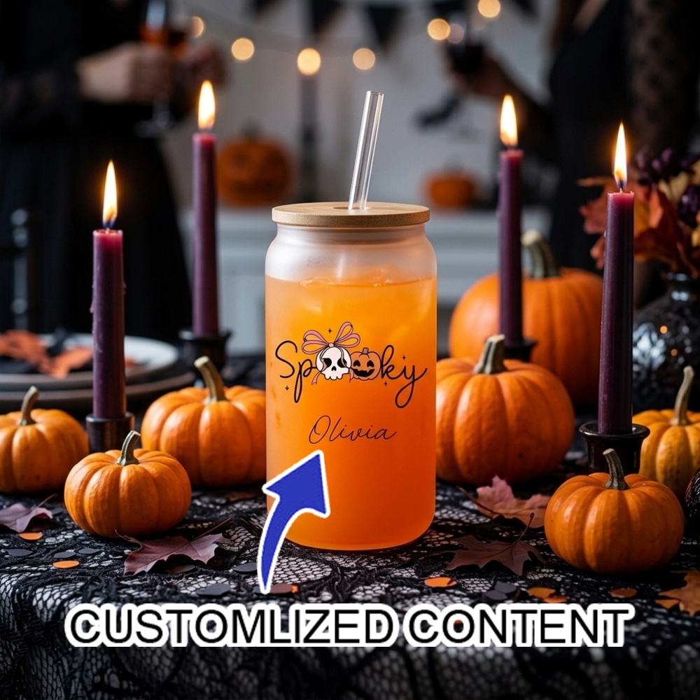 Coffee Equipment Usa - Gepersonaliseerde naam griezelige Halloween glazen beker