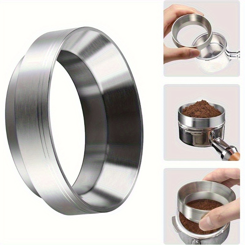 Dosing Funnel Ring - Espresso-doseertrechter Koffiedik Doseerring Veilig anti-valontwerp Universele