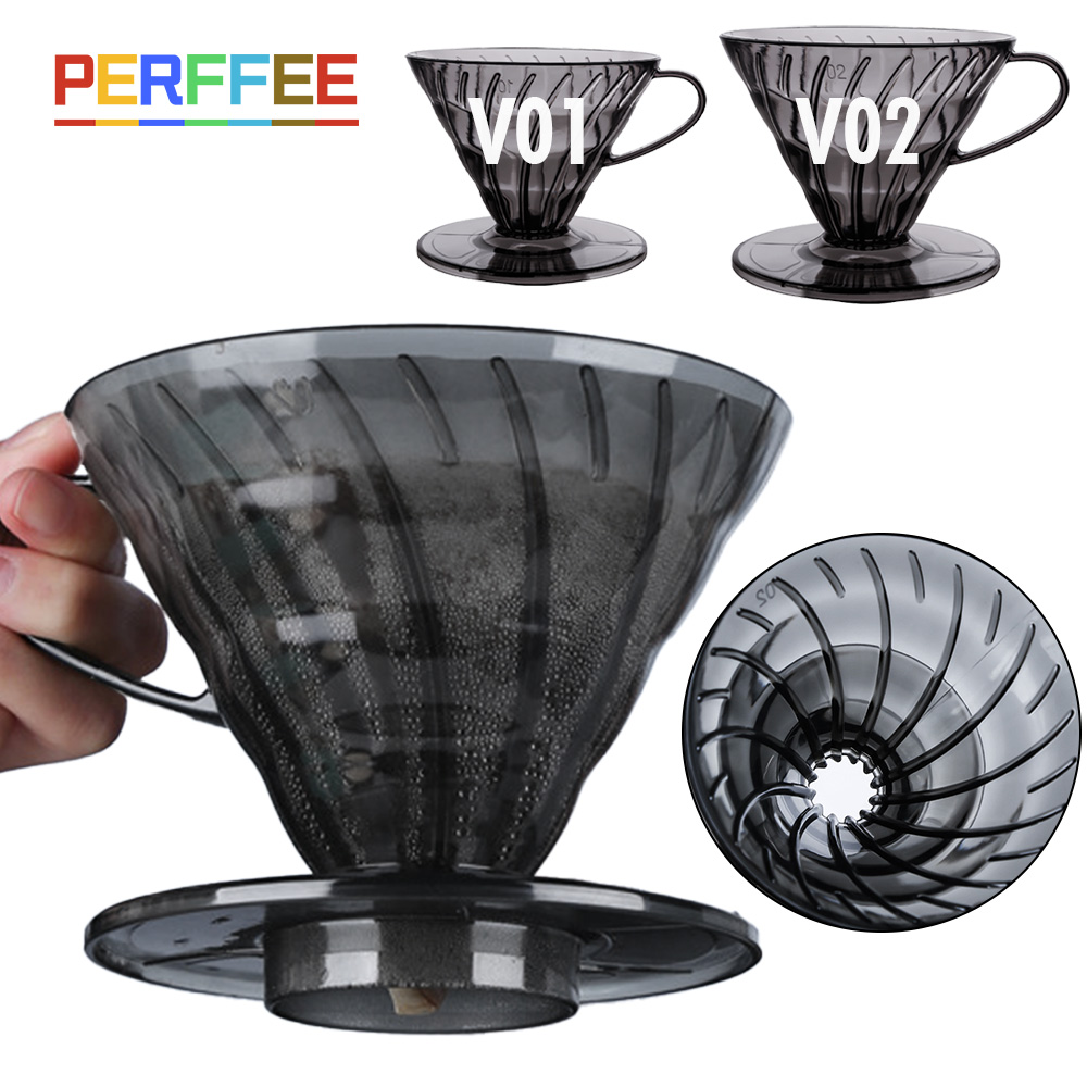 Dosing Funnel Ring - Koffiefilters V-vorm Plastic Koffiedruppelaar Giet over