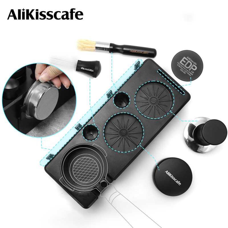 Portafilter 58Mm - AliKisscafe Koffie Aanstampen Station Filterhouder Espresso