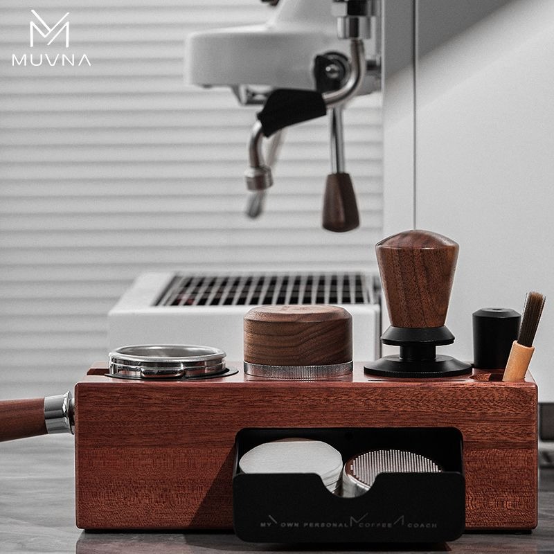 Portafilter 58Mm - MUVNA Koffie Tamper Station Houten Portafilter