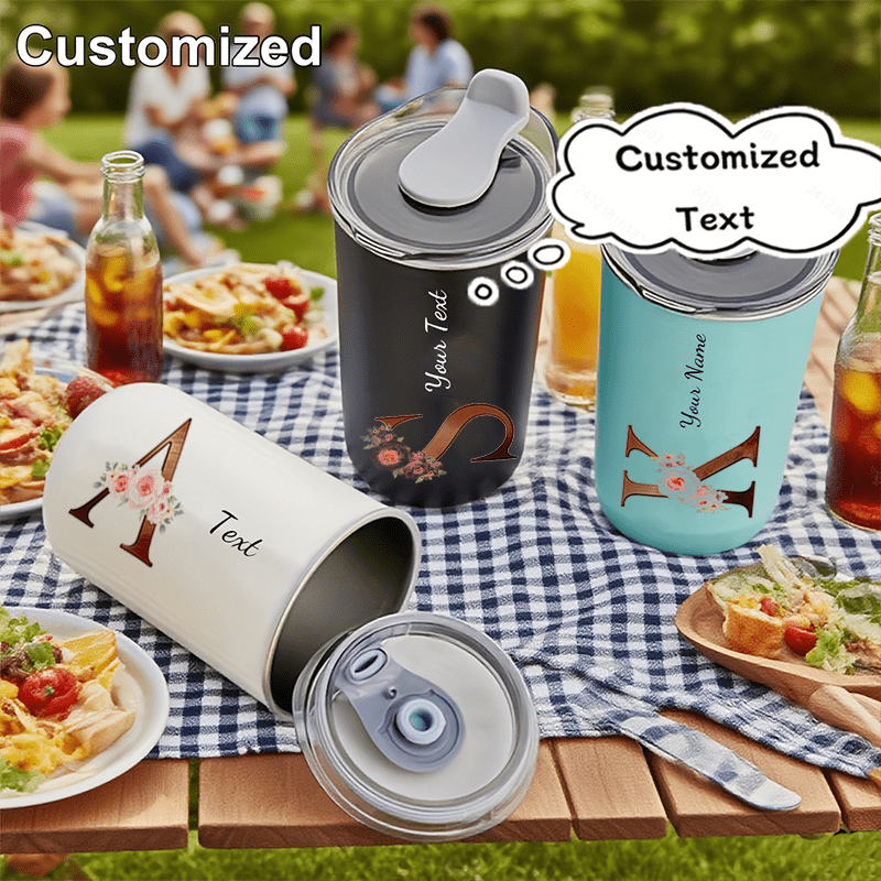Coffee Equipment Usa - Gepersonaliseerde beker met bloemenmonogram en initialen,