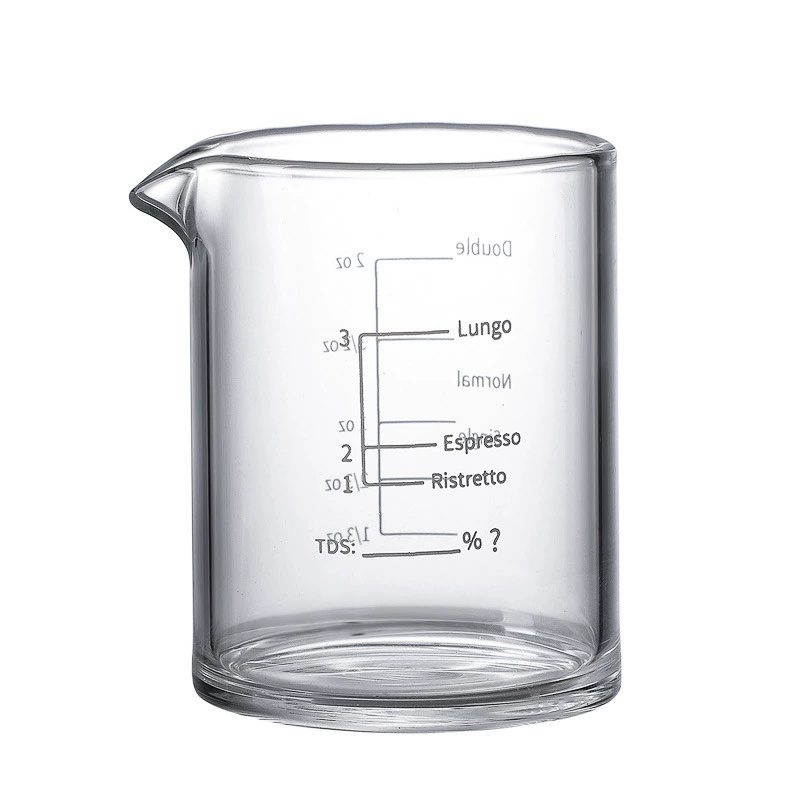 Espresso Shot Glass - Hoge borosilicaat glazen maatbeker met duidelijke