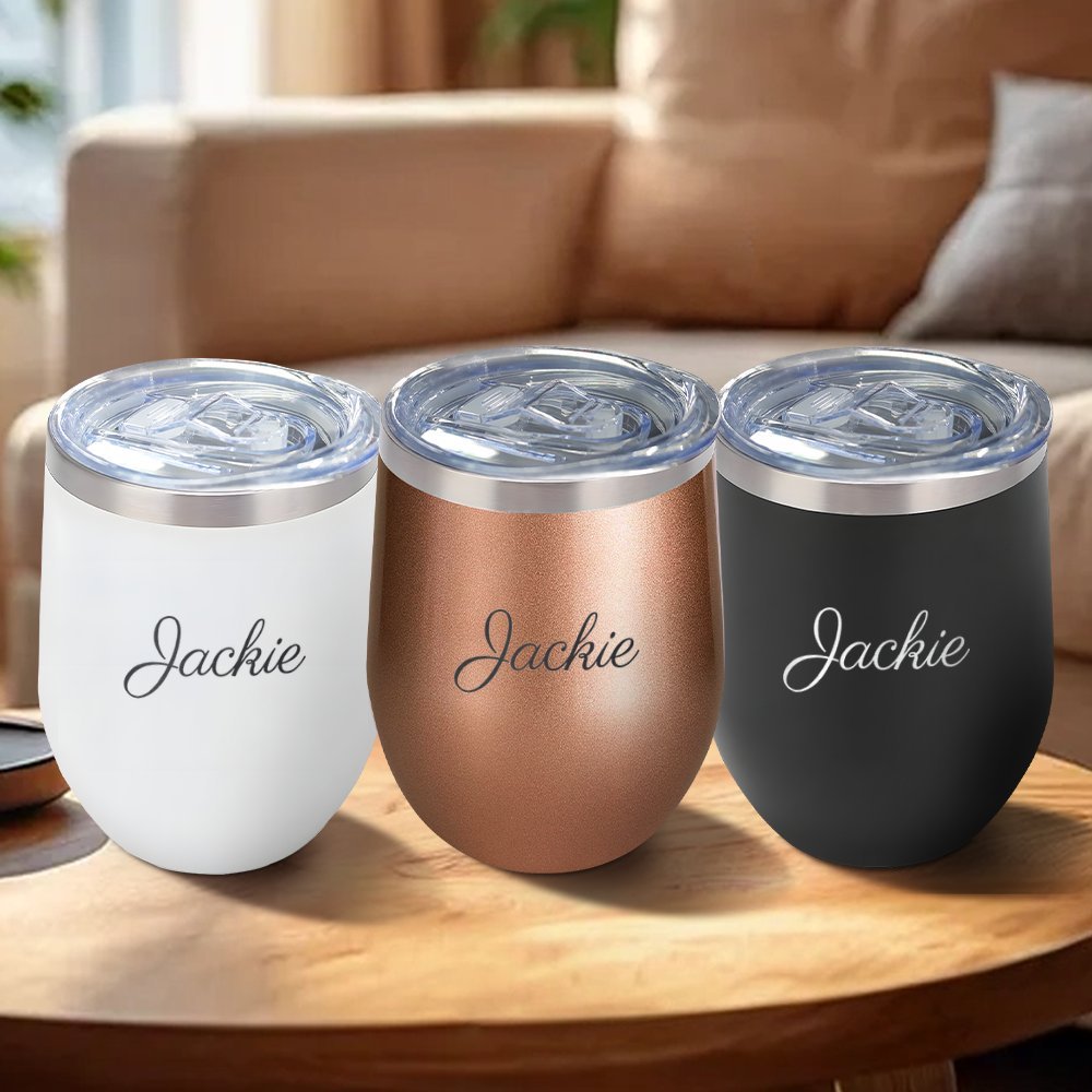 Coffee Equipment Logo - 360ml RVS Eierschaalvormige Wijnbeker Gepersonaliseerd Logo
