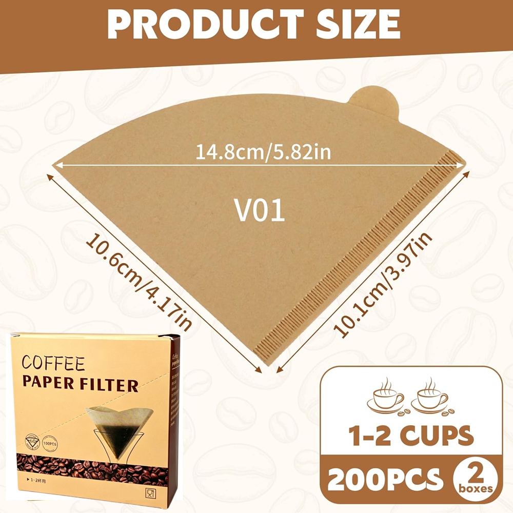 Koffiefilters 200 stuks conisc - Coffee Equipment Espresso recensie en prijs