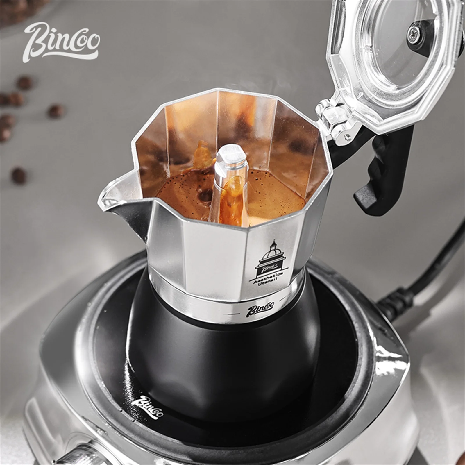 BINCOO Moka Pot met dubbele kl - Coffee Equipment Espresso recensie en prijs