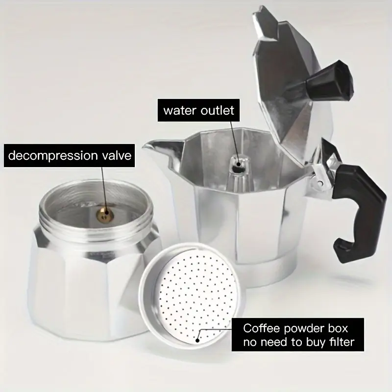 Klassieke aluminium moka pot 5 - Coffee Equipment Espresso recensie en prijs