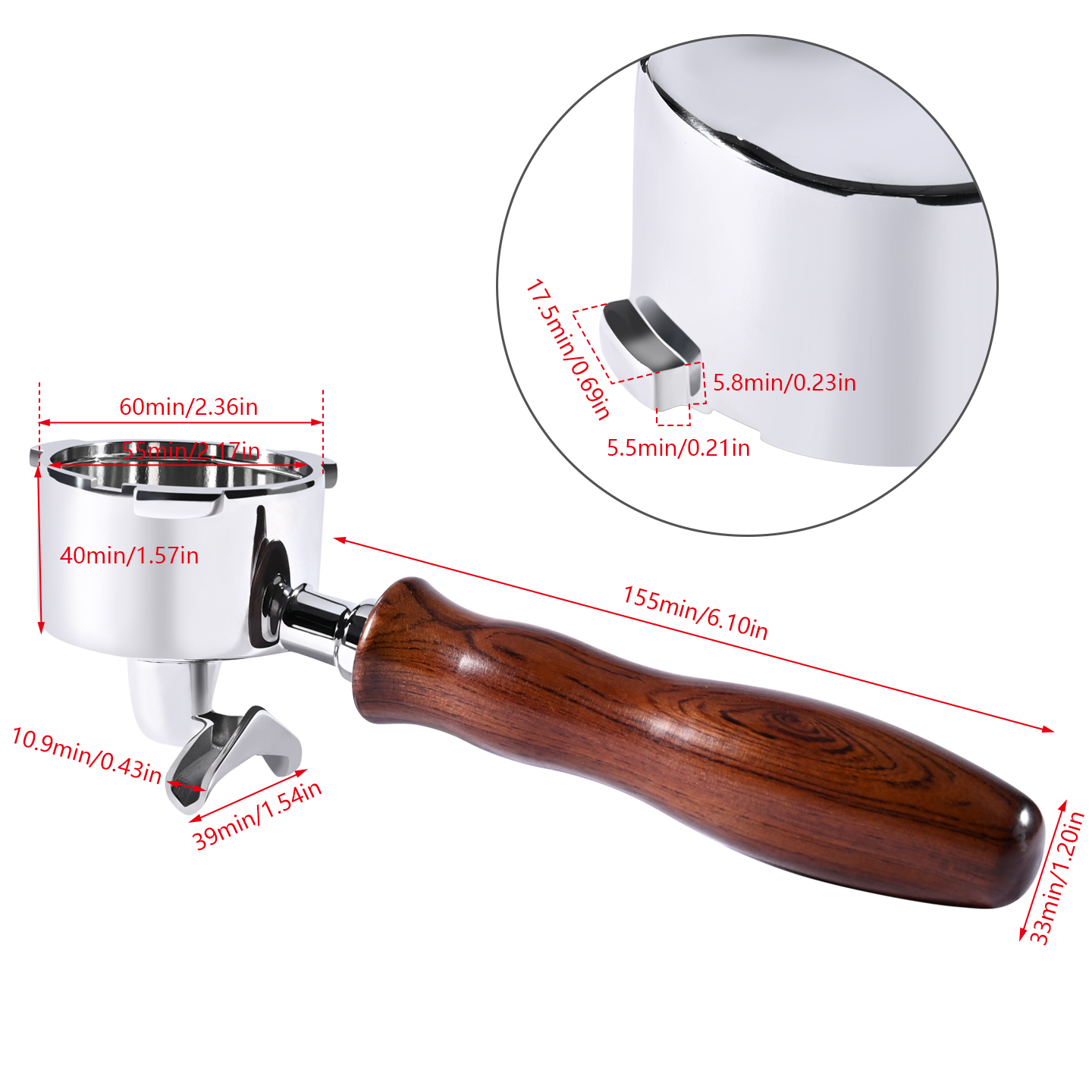 51mm dubbele uitloop koffiefil - Coffee Equipment Espresso recensie en prijs